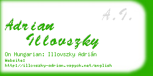 adrian illovszky business card