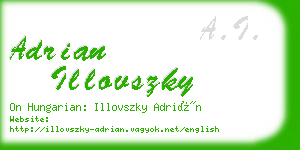 adrian illovszky business card